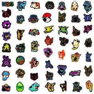 50 件发光动漫霓虹灯口袋妖怪贴纸 - Product Image 5