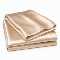 Ensemble de taies d'oreiller en soie de mûrier 100% pure, super douces et luxueuses, avec fermeture éclair, certifiées Oeko-Tex, anti-acariens, logo brodé