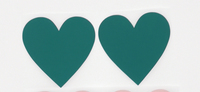 Autocollant adhésif à gratter en forme de cœur doré 70 mm x 80 mm vierge pour code secret, couverture pour jeux à domicile, mariages ou messages