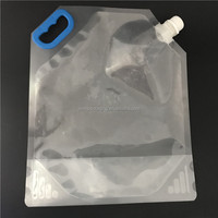 250ml 350ml 500ml emballage en plastique clair debout liquide jus de fruits boisson bec presseur avec bec pochette sacs