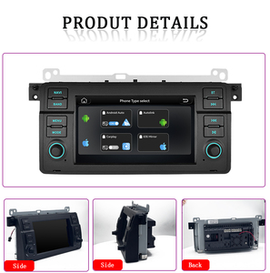 Système Linux, écran capacitif 7 pouces, navigation GPS, lecteur DVD de voiture, autoradio, stéréo, vidéo, unité principale, écran HD pour BMW E46 MGZT - Product Image 3