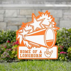 Hot-selling Outdoor Waterproof Megaphone Corrugated Vinyl Die Cut Yard Sign (24"x24") - Full Color - Product Image 3