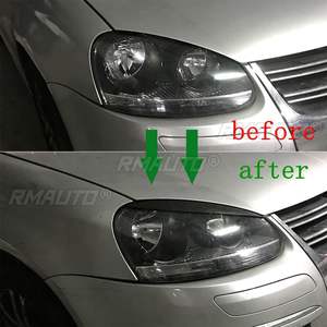 2 Piezas de Cubiertas Decorativas para Faros Delanteros de Coche, para Volkswagen Golf 5 MK5 GTI R 2005-2007, Adhesivos Decorativos para Faros Delanteros - Product Image 6