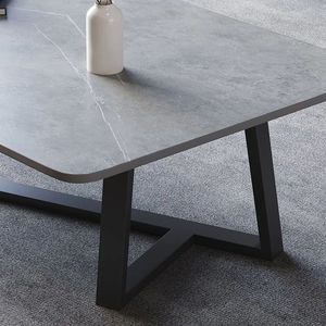 โต๊ะกาแฟหินเผา ทนทาน ดีไซน์ทันสมัย กันน้ำ และทำความสะอาดง่าย เหมาะสำหรับห้องนั่งเล่น - Product Image 1