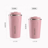 Mug de voyage intelligent à affichage numérique de la température, en acier inoxydable, avec isolation sous vide, 380 ml et 510 ml, avec LED thermosensible