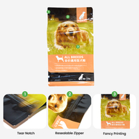 Personnalisé 1kg 2kg 5kg 10kg 20kg Grande pochette zip-lock recyclable à fond plat anti-odeur Sac d'emballage alimentaire pour chat et chien