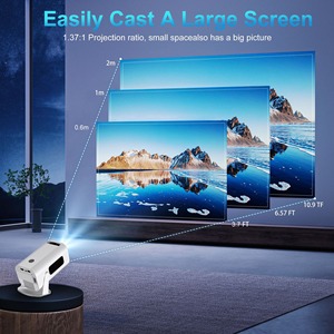 Mini proyector ultracorto portátil de uso doméstico, Android, Smart TV, videojuegos, teléfono móvil, decodificación 8K, proyector de tiro corto 4K - Product Image 6