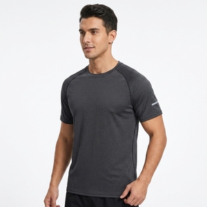 Fovdtaa Set da 5 T-shirt Sportive da Uomo a Girocollo, Tinta Unita, 100% Poliestere Traspirante a Manica Corta per Palestra e Corsa - Product Image 3