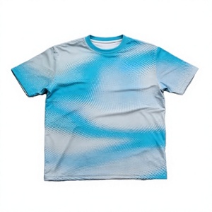 เสื้อยืดผู้ชายแขนสั้นลายจุดไล่สี แห้งเร็ว ทรงปกติ คอกลม ผ้าถักโพลีเอสเตอร์ สวมใส่สบาย เหมาะสำหรับเล่นกีฬา - Product Image 1