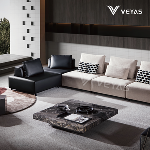 Canapé modulaire en tissu polyester détachable, rembourrage durable, fabrication de qualité, mousse haute densité, polyester - Product Image 5