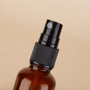 30ml 50ml 100mlフロストグリーンブルーアンバークリアエッセンシャルオイルガラスドロッパーボトル、竹蓋付き