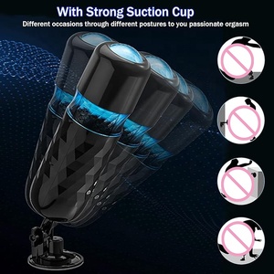 Masturbateur masculin : Godet vibrant et rotatif avec 10 modes de poussée, jouet sexuel de poche pour hommes - Product Image 6