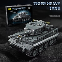 12GO 97008-09 Tanque Mediano Alemán de la Segunda Guerra Mundial Panther IV Ausf. Modelo G con Figuras, Bloques de Construcción, Juguetes, Regalos para Niños, Sets de Bloques de Construcción