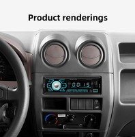 Reproductor MP3 para Auto con Control por Aplicación Móvil 7388, Pantalla LCD de Alta Potencia, Radio FM, Carga USB Dual, Reproducción de Música