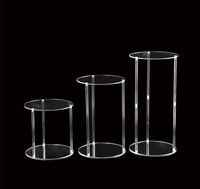 Support floral de mariage en acrylique, carré géométrique, marqueur de chemin 20 cm, options multi-hauteurs, décoration de table principale pour salle de banquet et hôtel