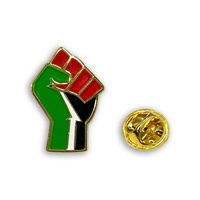 Broche en métal émaillé souple personnalisable Palestine pour homme, porte-clés, bracelet, souvenir, épingle de revers, drapeau
