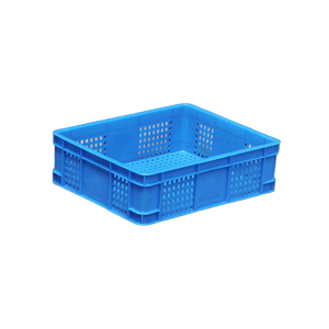Panier de rangement en maille de plastique dur caisse de <span class=keywords><strong>transport</strong></span> empilable boîte de chiffre d'affaires en plastique solide de supermarché - Product Image 3
