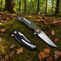 Couteau de camping pliable personnalisé, couteau de poche tactique, acier 8CR13MOV, manche G10, couteau utilitaire à ouverture rapide, couteau de chasse, outil portable T0059