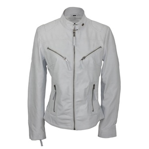 Las mujeres de invierno de cuero de piel de oveja chaqueta - Product Image 1