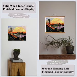 Paint by Numbers <b>Canvas</b> Kit City Bridge Sunset Scenery Modern Digital Printing Rectangle Handmade Art DIY - Product Image 6