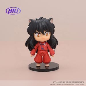 6 estilos Q versión Inuyasha Kagome <span class=keywords><strong>Kikyo</strong></span> Miroku figura modelo estatua coleccionable Anime Gashapon bolsa paquete regalo muñeca acción juguete conjunto - Product Image 3