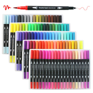 <span class=keywords><strong>Pennarelli</strong></span> Artistici Colorati a Doppia Punta (Pennello e Punta a Ago) Set da 24, 36, 48, 60, 80, 100 Colori Specifici <span class=keywords><strong>per</strong></span> l'Arte - Product Image 1