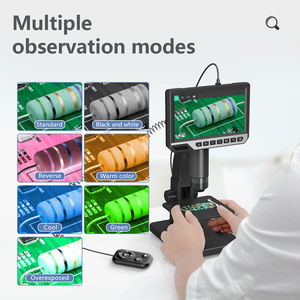 315 2000X 현미경 HD 듀얼 렌즈 7 인치 컬러 LCD 디스플레이 작동 스테레오 디지털 현미경 모바일 수리 - Product Image 5
