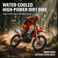 Moto tout-terrain 300cc 4 temps à essence, Dirtbike STN V9, refroidissement par eau, Enduro, Motocross, Moto hors route