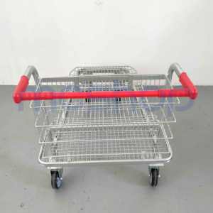 Troli Logistik Baja Industri Supermarket Tugas Berat untuk Gerobak Barang & Troli Gudang - Product Image 4