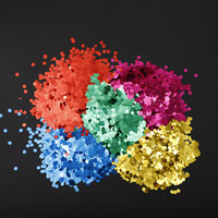 Paillettes hexagonales irisées dorées, taille 1/10, poudre de paillettes, modèle 101, fabriqué en Chine, pour confettis de ballons, bouées de natation, matériaux d'artisanat