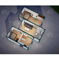 Offre Spéciale conteneur en verre modulaire de luxe moderne maisons préfabriquées de 40 pieds 20 pieds maison conteneur détachable avec verre