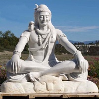 Statue de Shiva en marbre pour l'extérieur, statue décorative de Shiva en marbre, belle statue de Shiva en marbre à vendre, sculpture en fibre de verre