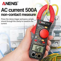 Multimètre à pince professionnel ANENG ST170, courant AC 500A, True RMS, détection NCV avec rétroéclairage pour la maintenance électrique