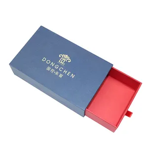 Роскошный сине-красный чехол для телефона наушники умные часы плавный выдвижной ящик коробка для бытовой электроники бумажная подарочная коробка