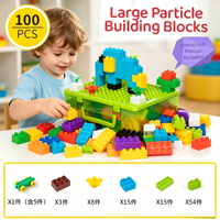 100 pièces de blocs de construction en ABS pour enfants, puzzle DIY, Rome, jouet éducatif pour les enfants de 2 à 4 ans et de 5 à 7 ans