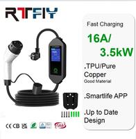Chargeur EV portable AC 32A 7kW à charge rapide pour véhicules électriques avec prise CEE, utilisation domestique et extérieure, IP55 en cas de forte pluie - Vente flash