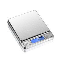 Balance de cuisine numérique argentée 3KG 5KG 10KG pour aliments et bijoux, mesure précise