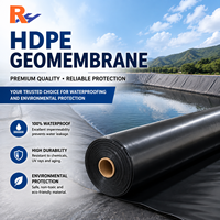 Bâche de bassin d'aquaculture en HDPE de 0,5 mm d'épaisseur, géomembrane imperméable résistante aux produits chimiques pour revêtement de réservoir d'eau et de barrage
