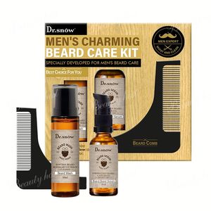 Men's <b>Beard</b> <b>Care</b> Set 3PCS Travel Kit <b>Beard</b> Wash 50ml Serum 50ml <b>Beard</b> Comb 1PCS - Product Image 1