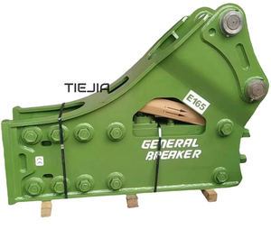 Martelo Hidráulico Tipo Lateral Quebra-Rochas Perfurador de Rocha Máquinas de Construção para Escavadoras de 3-50 Toneladas Garantia de 1 Ano - Product Image 1