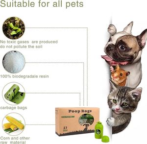 Outdoor Puppy Walking Travel Leak-Proof Tear-Resistant Offset Printed Disposable Small Animals Poop Bags for <b>Dogs</b> and Small Pets - Product Image 3