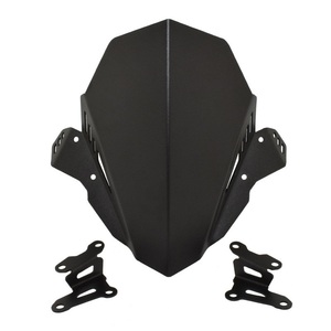 <span class=keywords><strong>Pare</strong></span>-brise pour Yamaha FZ09 MT09 2017-2020 <span class=keywords><strong>Pare</strong></span>-brise en aluminium Déflecteur de flux d'air Viser Visor en verre - Product Image 1
