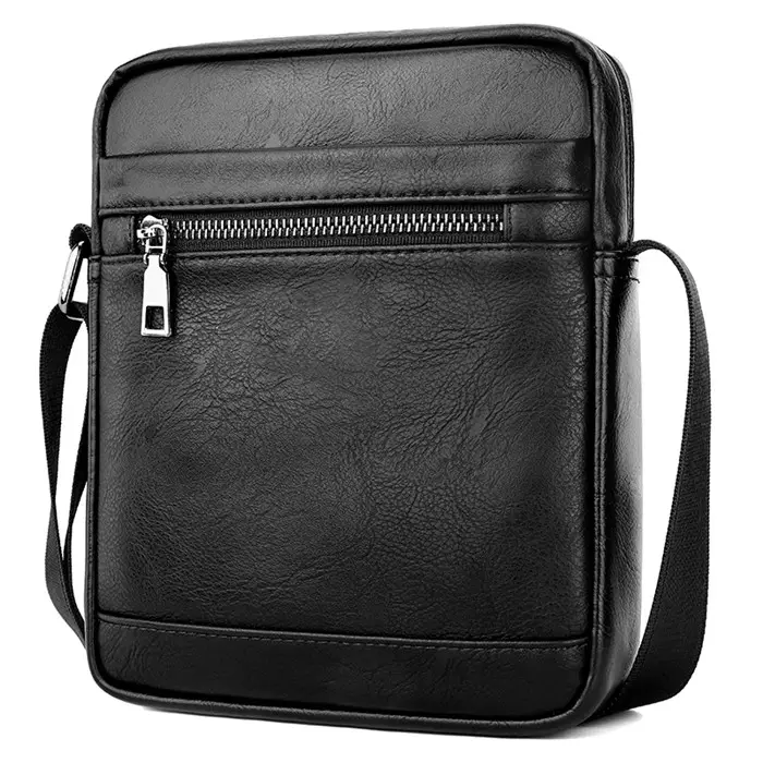 Hot Selling Fashion Messenger Bag No Logo Simple Design Custom Brand PU Leather Crossbody Shoulder Bag