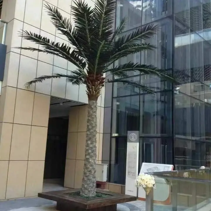 Ventes directes d'usine extérieur grand palmier artificiel cocotier arbre artificiel en gros