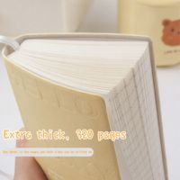 Cuaderno de cuero personalizado, compacto y portátil, ultra grueso, superficie de cuero impermeable, cuaderno personalizado con logotipo.