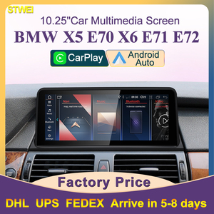 Radio Multimedia para Auto con GPS Android 14, Carplay y DSP de 10.25 Pulgadas, Precio de Fábrica STWEI, para BMW X5 E70 X6 E71 - Product Image 2