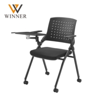 Chaise de conférence de formation de bureau moderne pliable de qualité supérieure en plastique