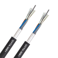 Câble à fibre optique blindé GYTA extérieur à tube lâche, gaine simple, 2-144 fibres optiques