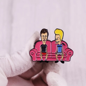 Affiche de canapé <span class=keywords><strong>Beavis</strong></span> et buthead drôle de bande dessinée couverture de bande dessinée chapeau et Badge à revers en émail - Product Image 5
