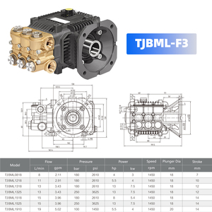 New Condition High-Pressure Triplex Plunger Water Pump Home Use Water Cleaner <strong>Machine</strong> Car <strong>Wash</strong> Cleaning Equipment <strong>Parts</strong> - Product Image 6